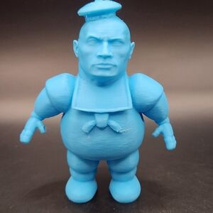 Blue Action Figure Toy